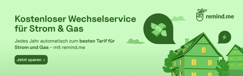 remind.me Wechselservice für Strom und Gas